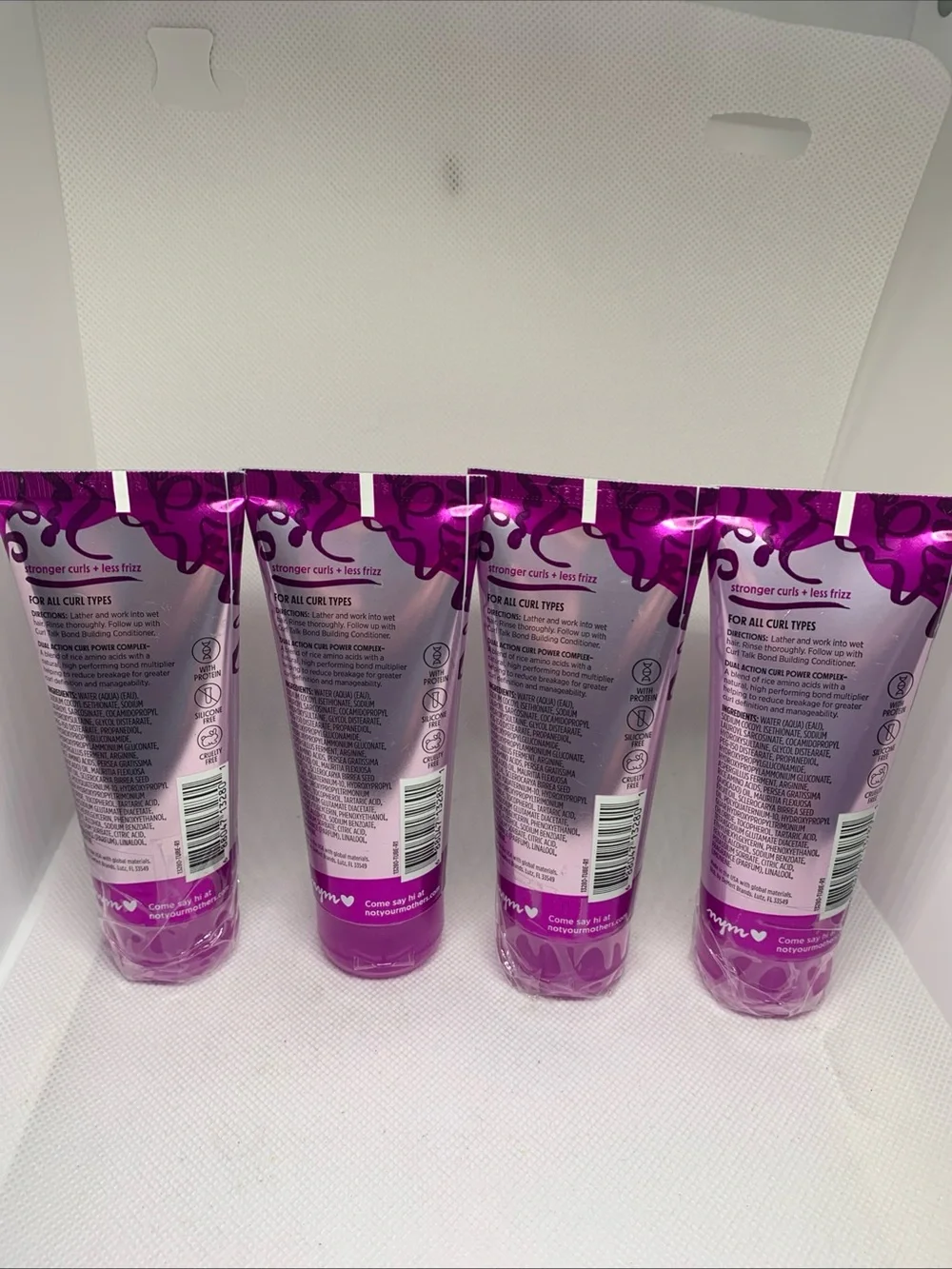 Not Your Mother’s Curl Talk Bond Building Shampoo - 2 Fl Oz Each. Set of 4